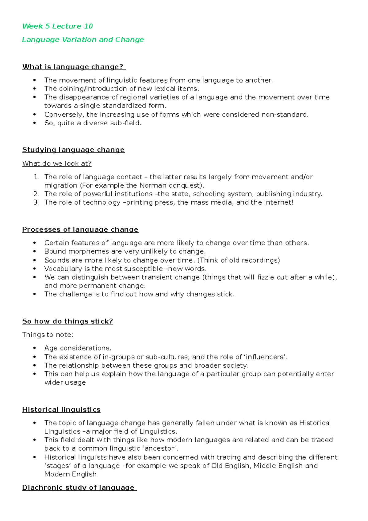 Sociolinguistics L10 - Tenth Lecture - Week 5 Lecture 10 Language ...