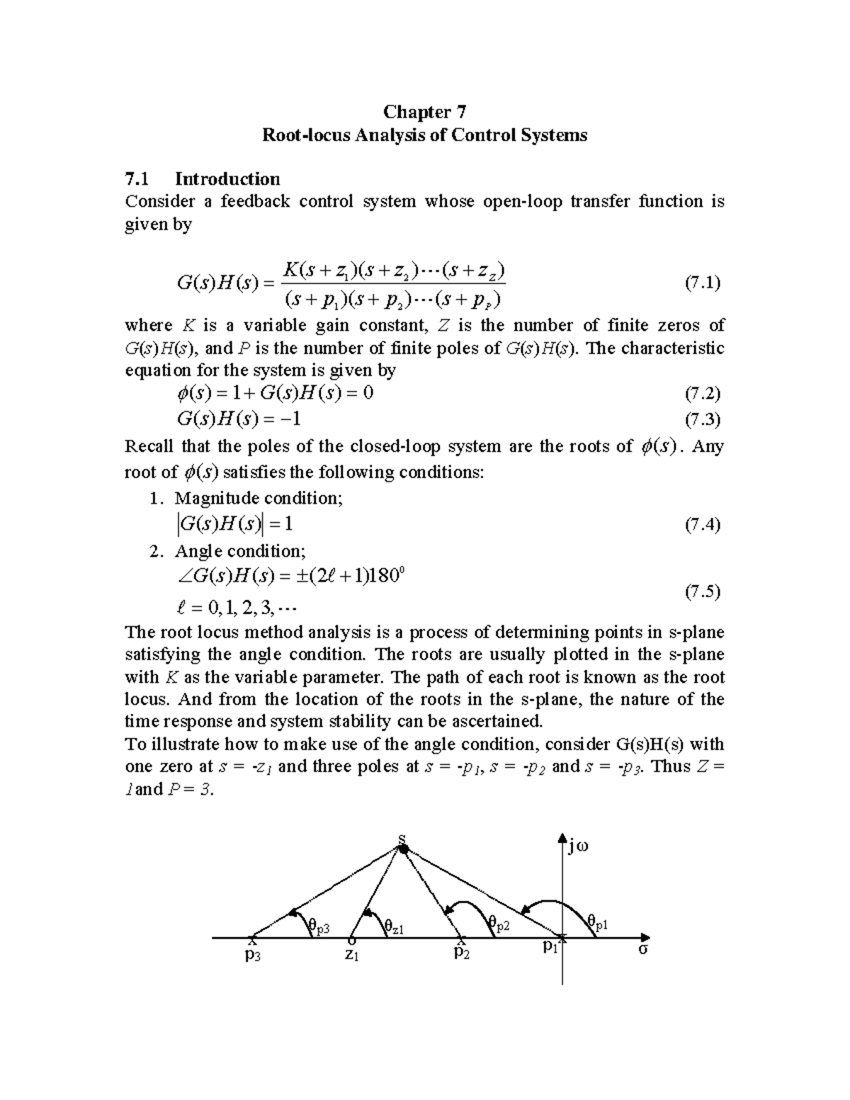 Moodle 7 - Chapter 7: Root-Locus Analysis in Control Systems - Studocu