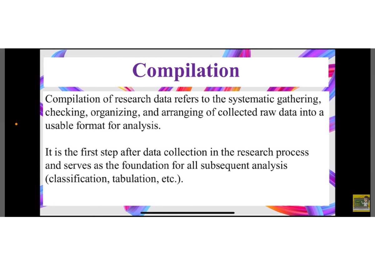 Compilation and Tabulation of Research Data (Course Code: T) - Studocu