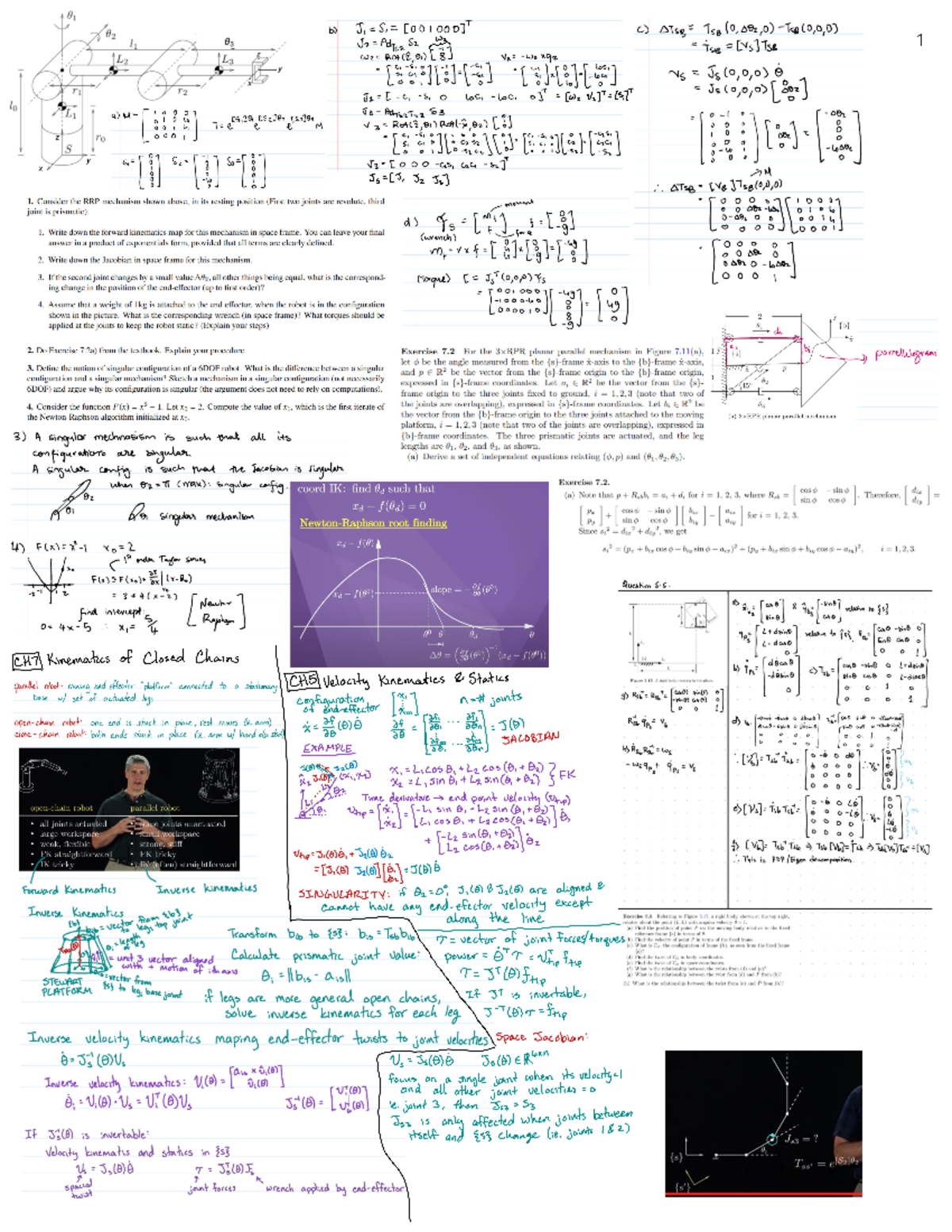Exam2 notes pg1 - Summary Introduction To Robotics - ECE 470 - Studocu