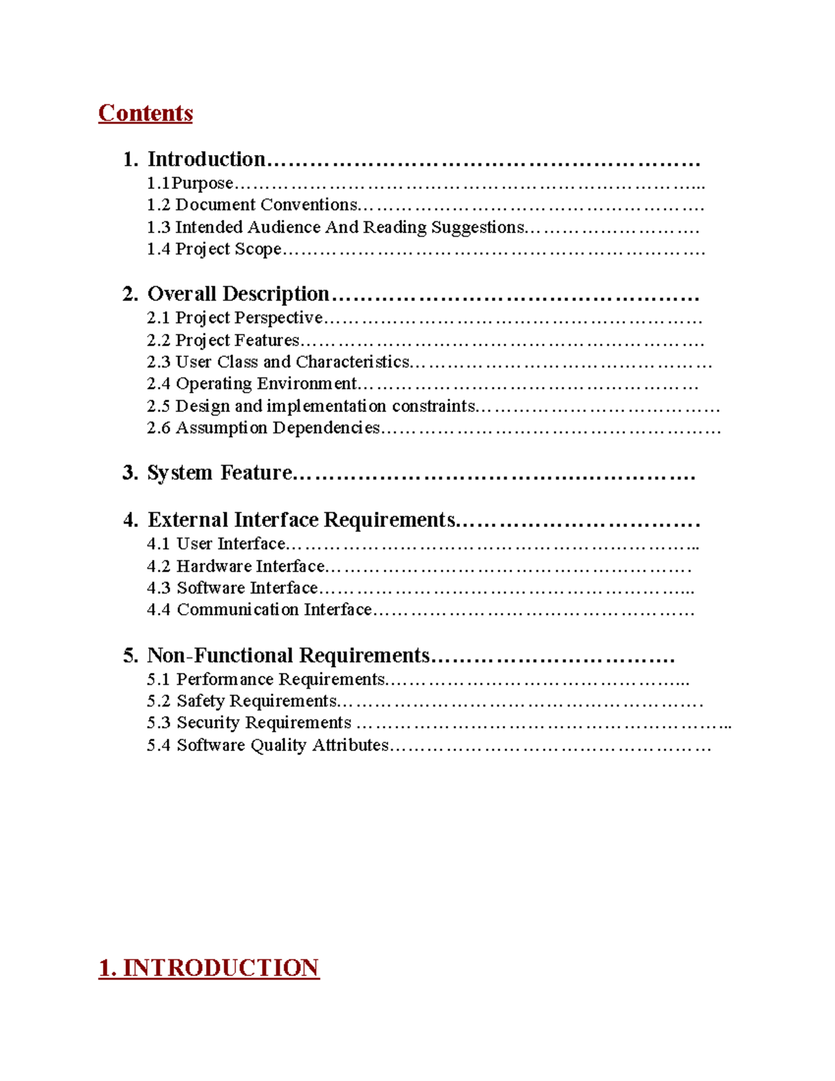 477581212 E Learning SRS - Contents 1. - Studocu