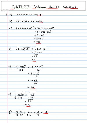 MAT1137 Introductory Applied Mathematics Practice Test Questions - Studocu