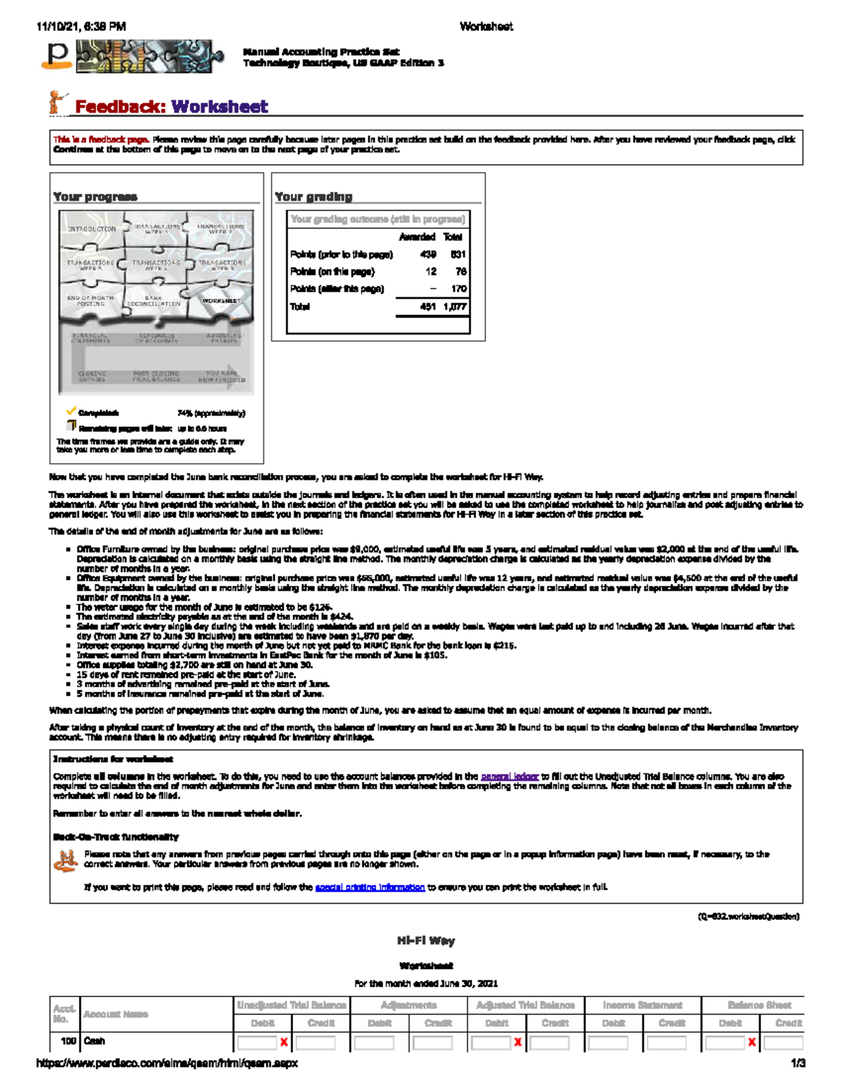Way Manual Accounting Practice Set Worksheet Answer Key (US GAAP) - Studocu