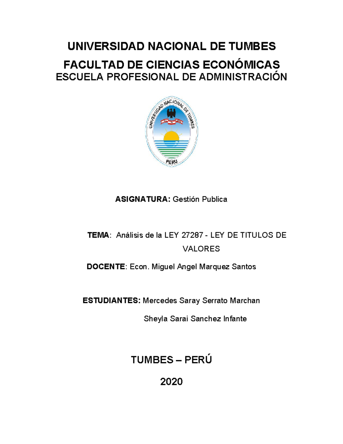 517269378 Análisis Completo de la Ley 27287 sobre Títulos Valores - Studocu