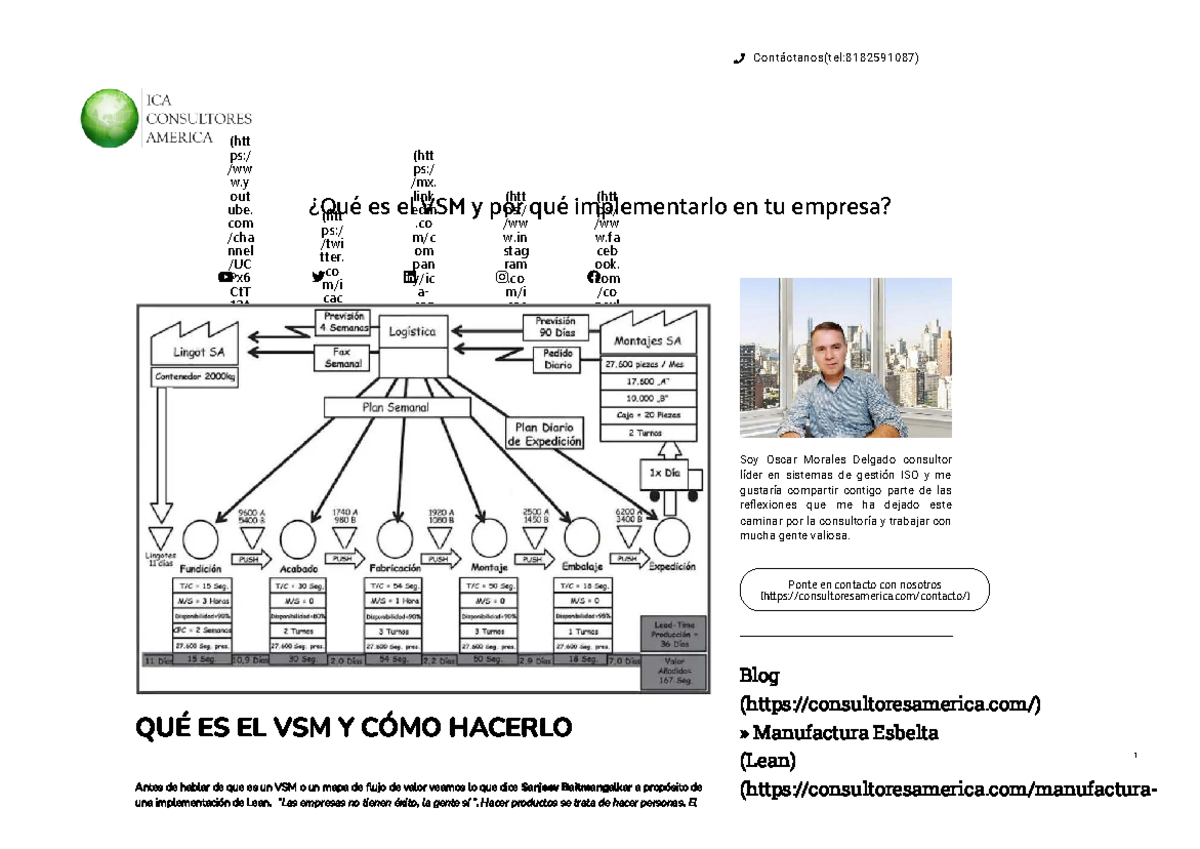 VSM y su Implementación en Empresas: Guía Práctica para el Éxito - Studocu
