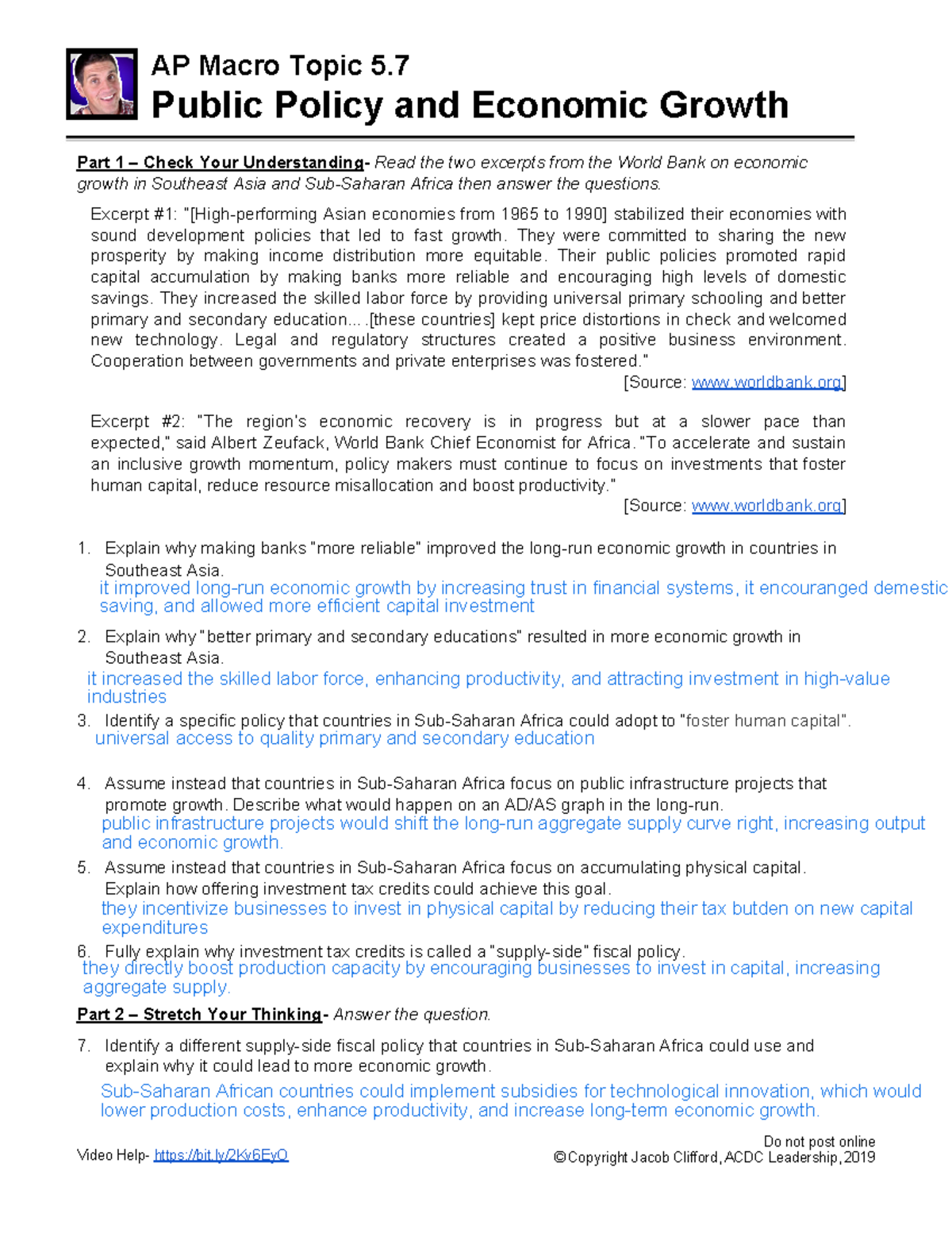 AP Macro Topic 5.7 - Public Policy's Impact on Economic Growth - Studocu