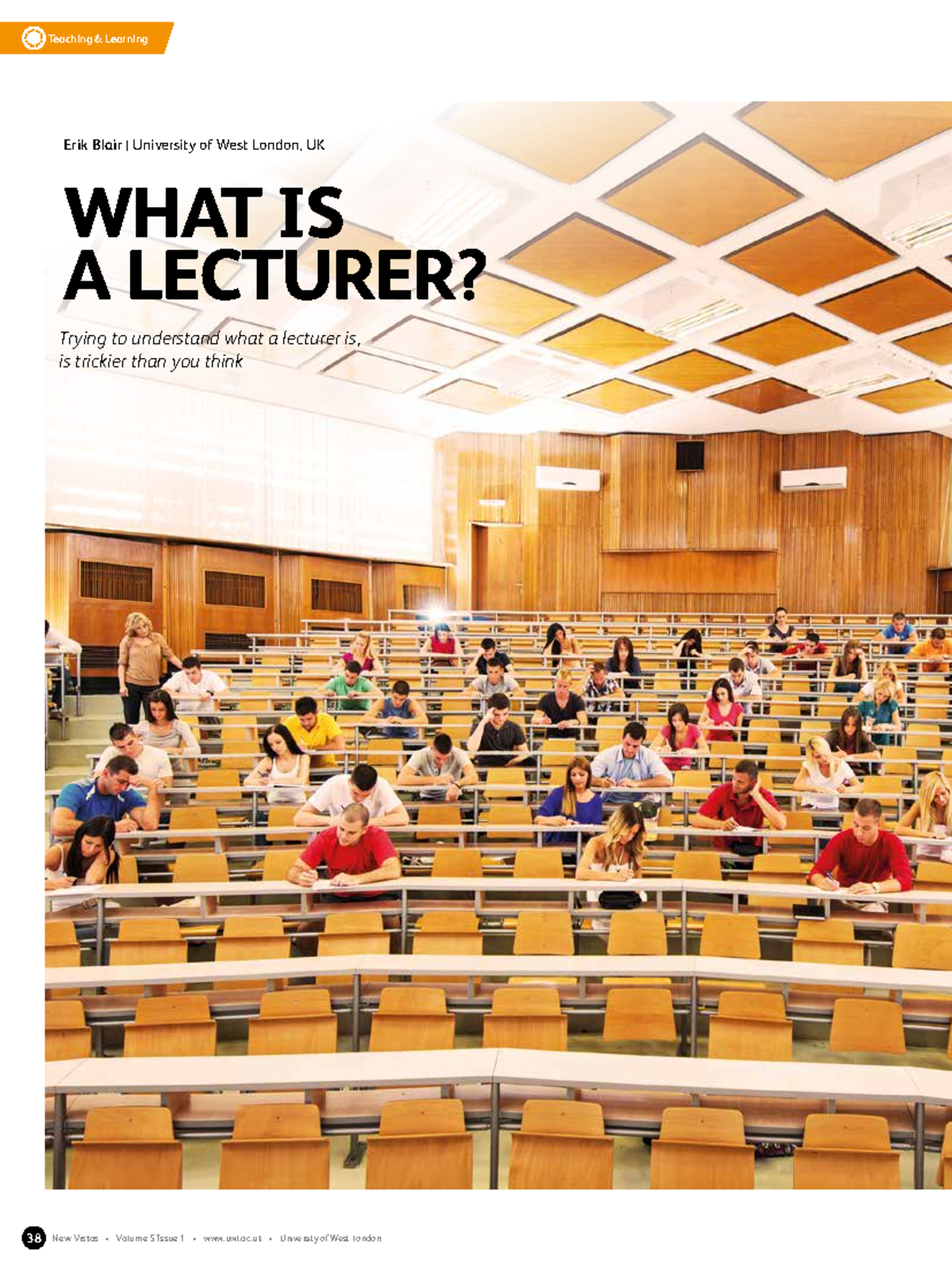 Understanding the Role of a Lecturer in Higher Education - Erik Blair ...