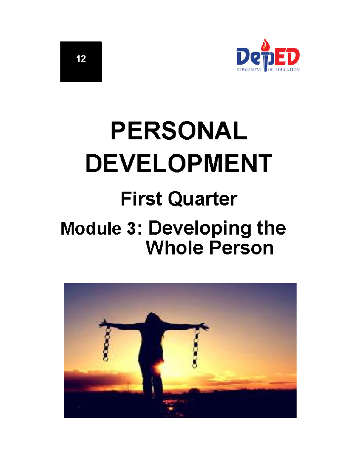 Module 3_ADSAFSDGFDSGF - PERSONAL DEVELOPMENT First Quarter Module 3 ...