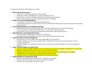 Chapter 1 Developing Self-Awareness - Chapter 1: Developing Self ...