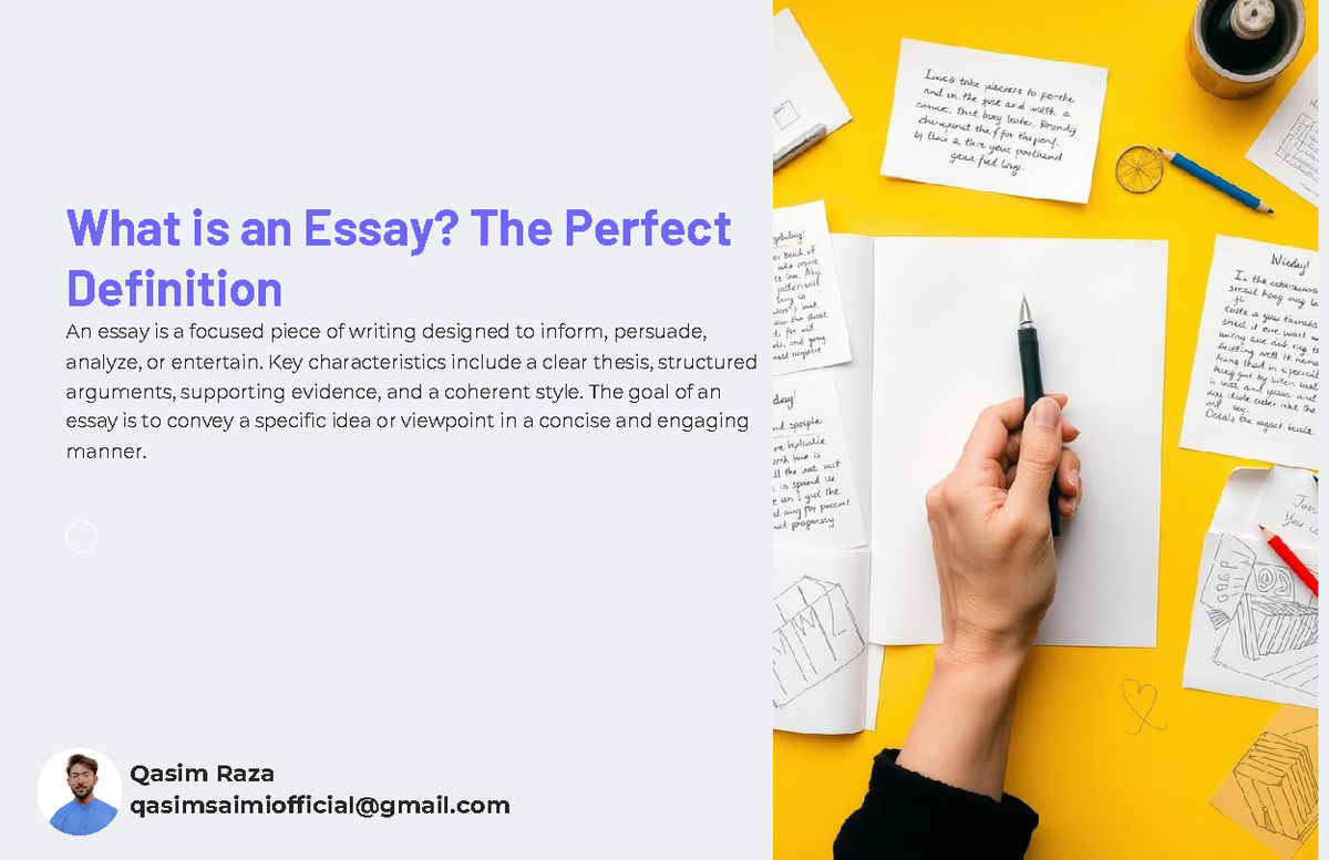 What is an Essay The Perfect Definition - What is an Essay? The Perfect ...