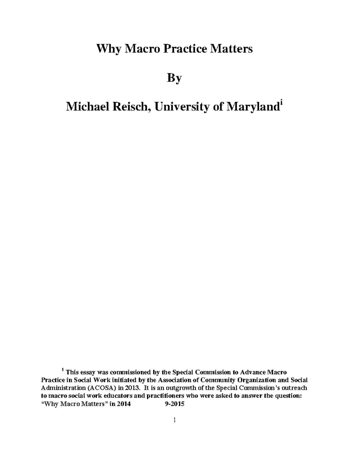Why macro matters - Why Macro Practice Matters By Michael Reisch ...