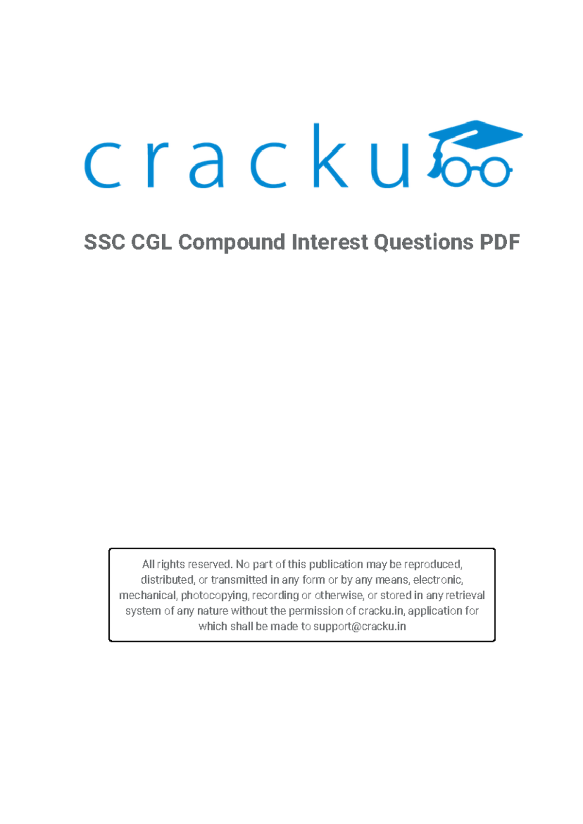 MBA Compound Interest Questions PDF - SSC CGL Compound Interest ...