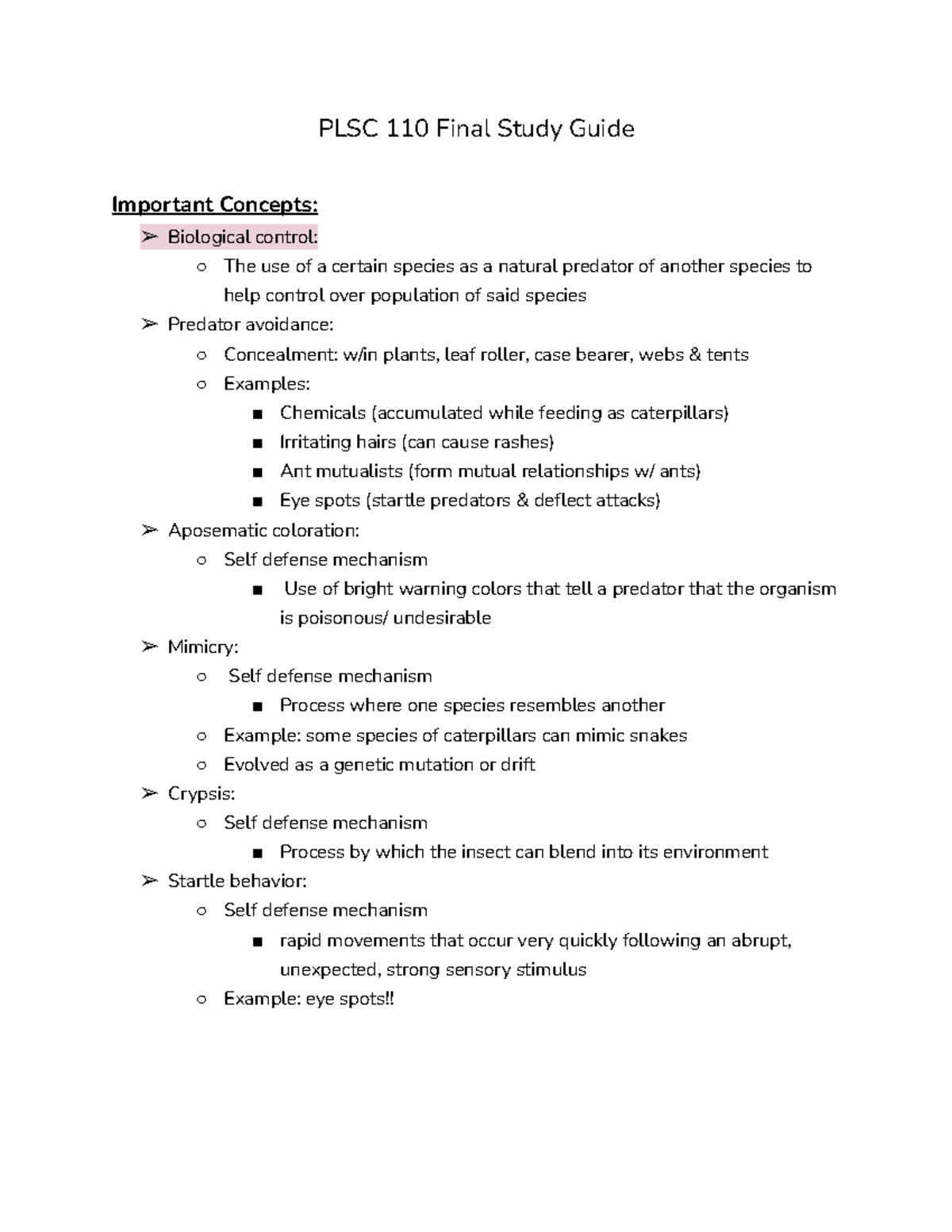 PLSC 110 Final Study Guide - PLSC 110 Final Study Guide Important ...