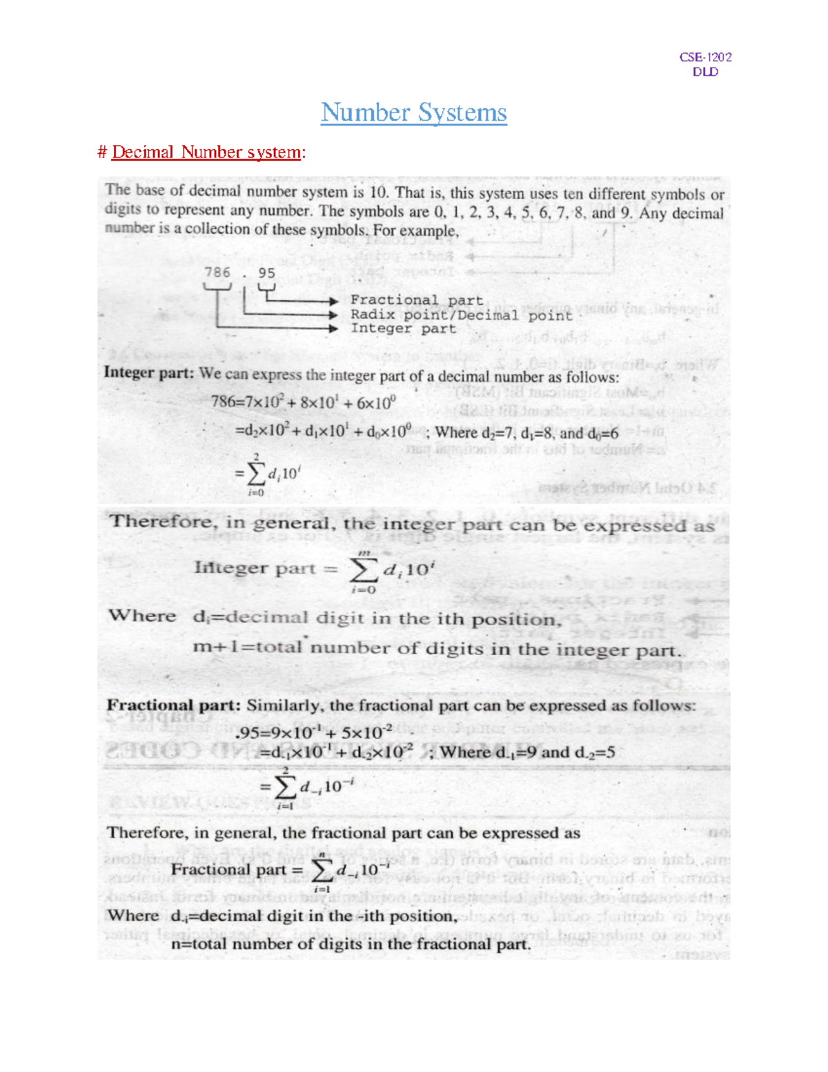 Lecture-1-Introduction Number Systems - Digital Logic Design - DLD ...