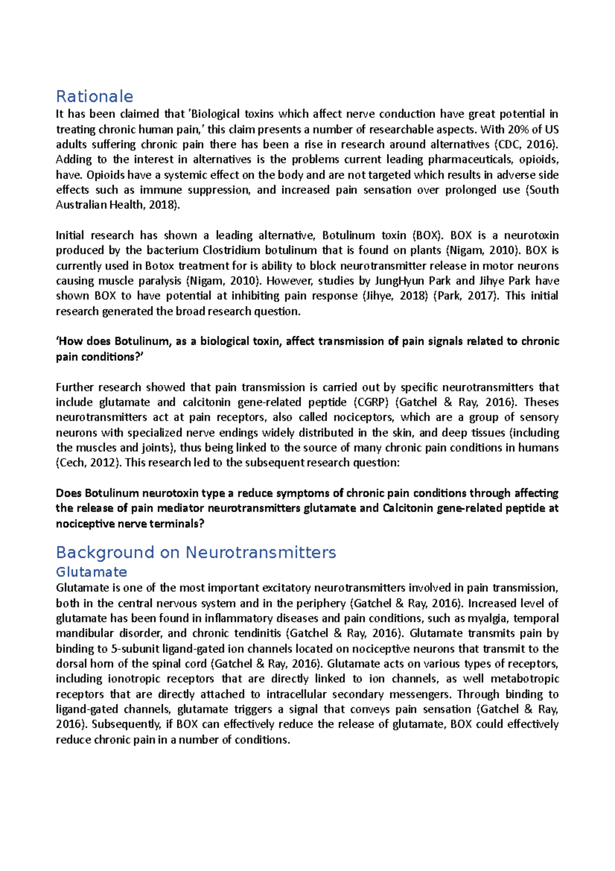 FIA3 Bio - Student Experiment - Rationale It has been claimed that ...