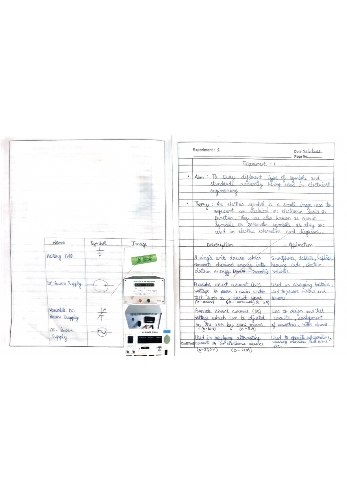 Electric Lab File - Year 1 Experiments and Theorems CLASSTIME - Studocu