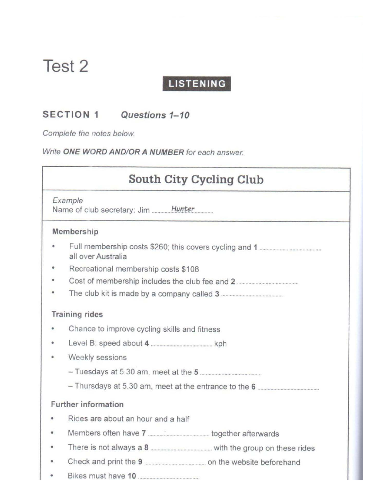 Cambridge 13 - Test 2 - IELTS Listening Section Notes - Studocu
