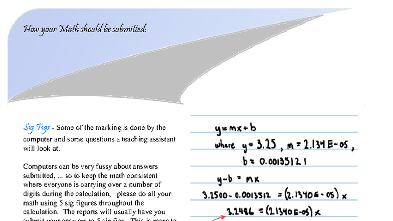 Math Submission Guidelines: Significant Figures (MATH101) - Studocu