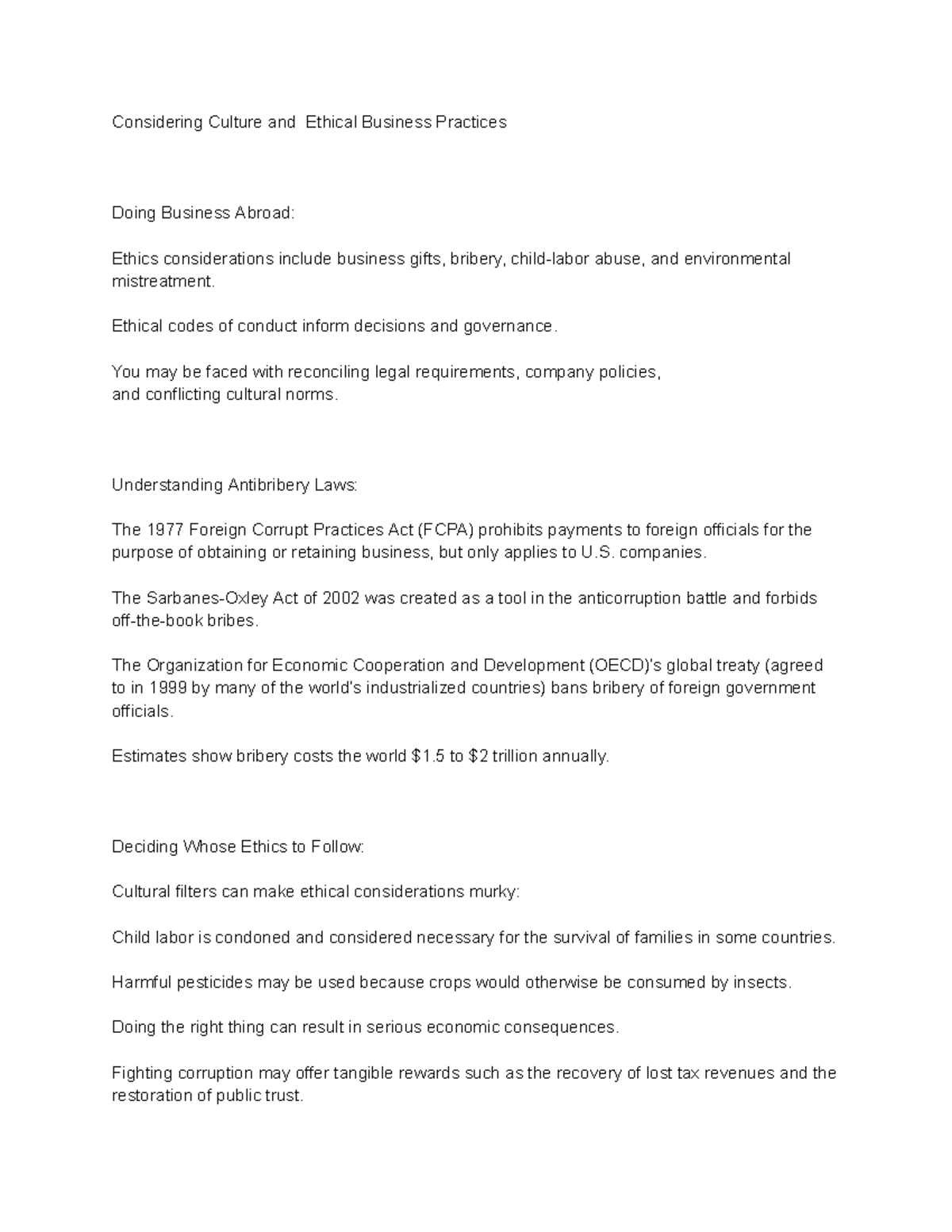 BUS 101 Week 3: Business Communication & Ethical Practices Notes - Studocu
