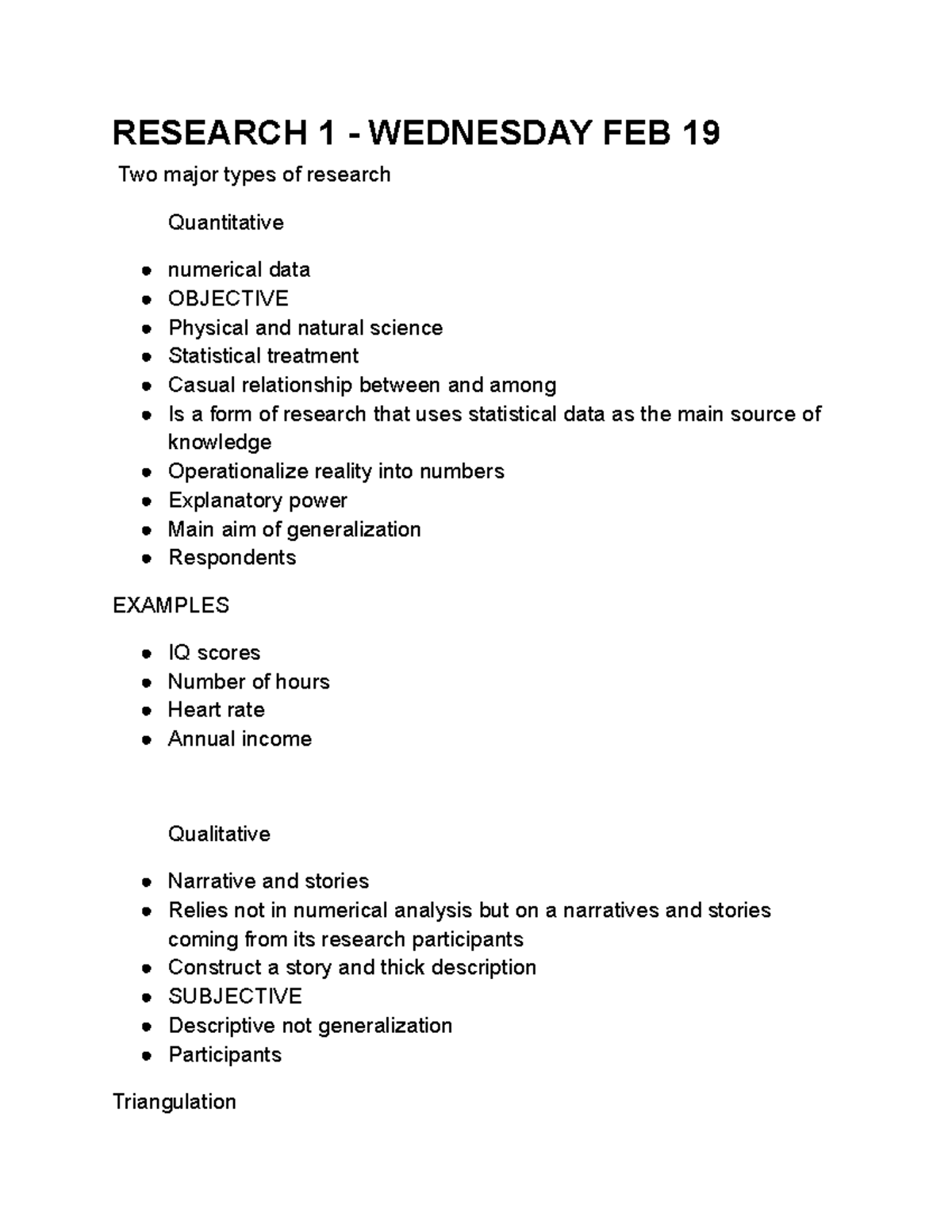 Research 1 - Lecture Notes: Chapters 1-6 Overview and Key Concepts ...