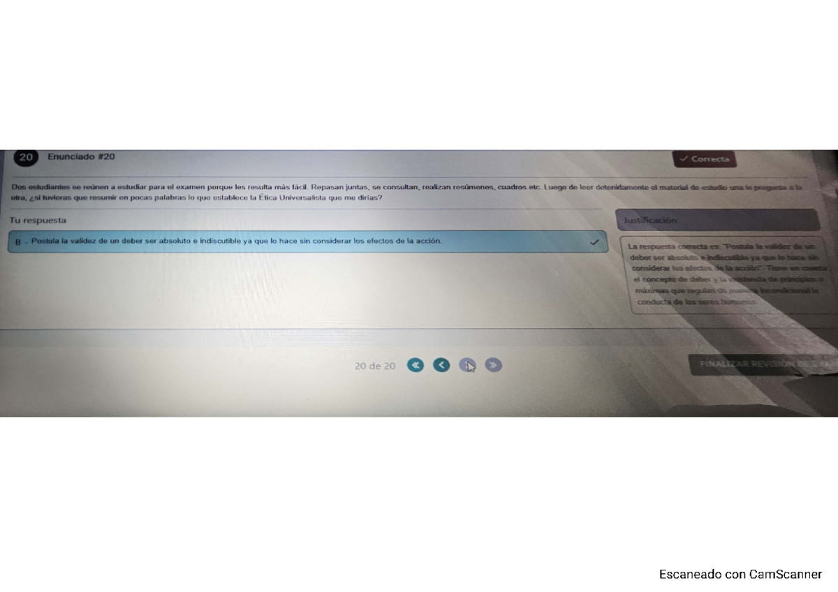 Ética y Deontología: Preguntas y Respuestas para el Examen Final - Document Preview