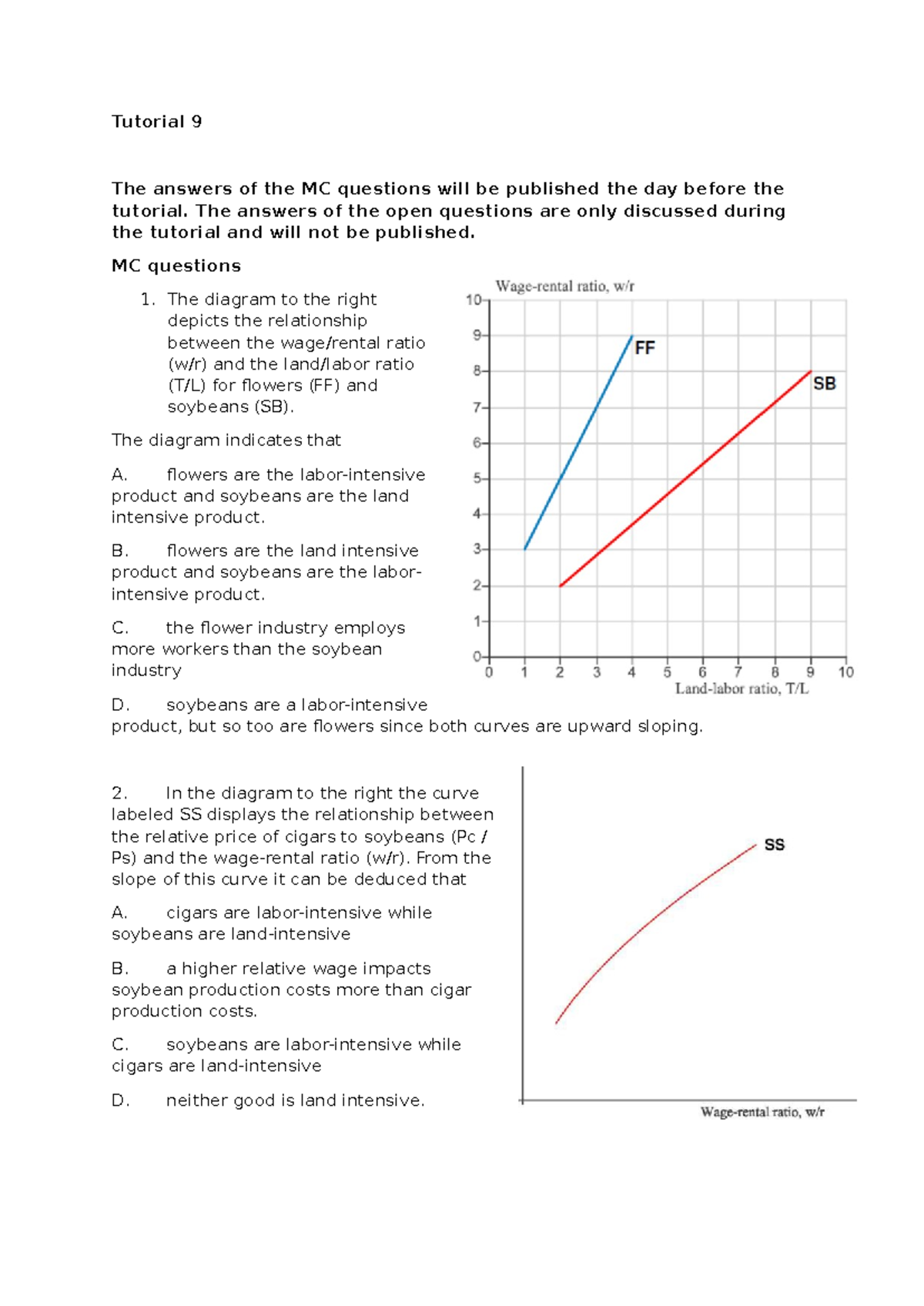 Tutorial 9: Labor Intensiveness and Trade Factors Analysis - Studeersnel