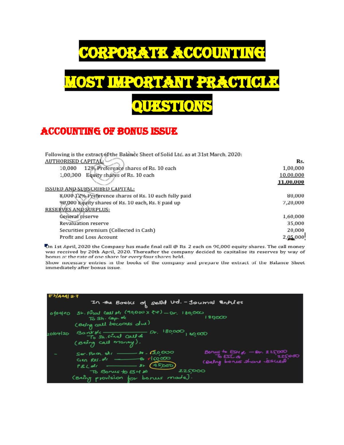 Corporate Accounting Important - Corporate Accounting Most important ...