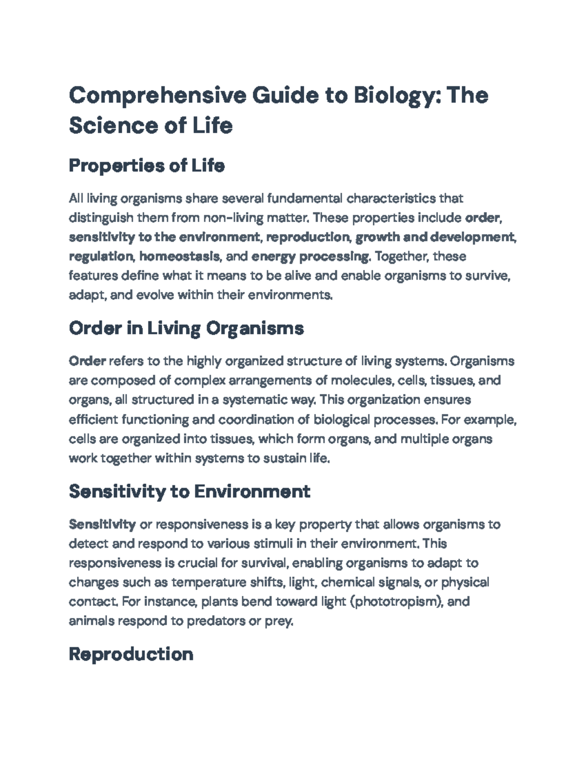 Comprehensive Guide to Biology Concepts and Principles 101: Key ...