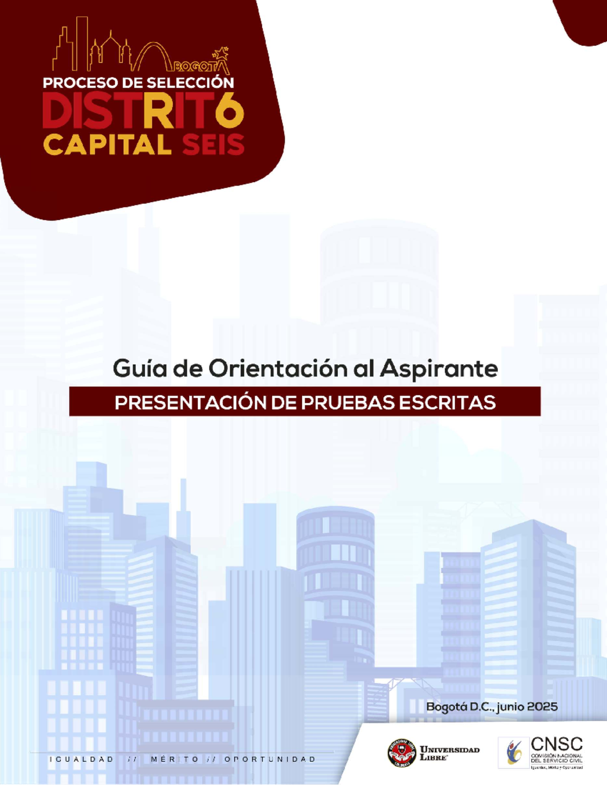 Guía de Orientación para Aspirantes a Pruebas Escritas No. 2527-2559 ...