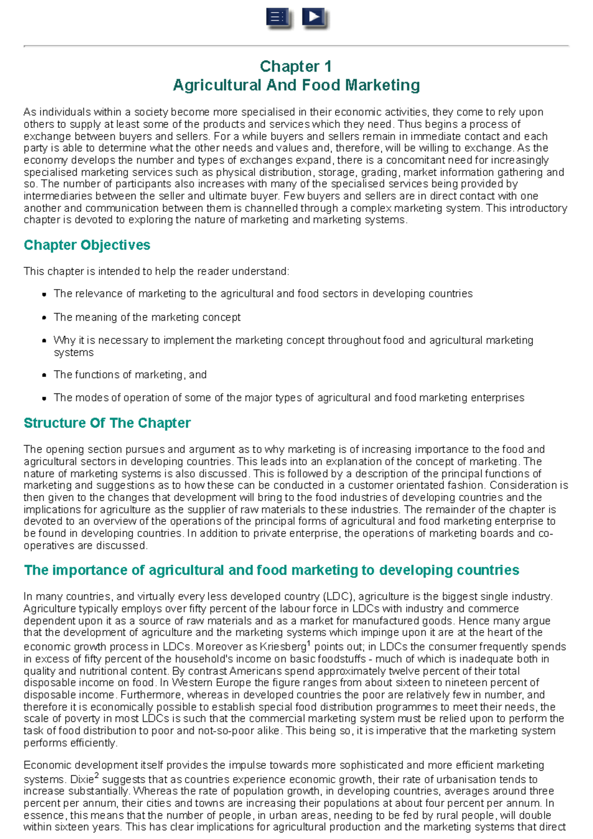 Chapter 1: Agricultural and Food Marketing Management (AGRI 101) - Studocu