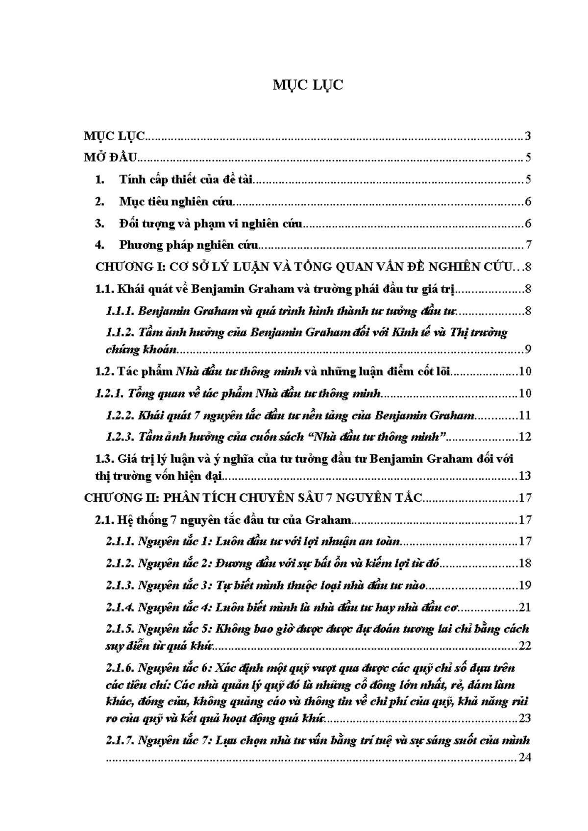 Tổng Quan và Phân Tích Nguyên Tắc Đầu Tư của Benjamin Graham - TTV ...