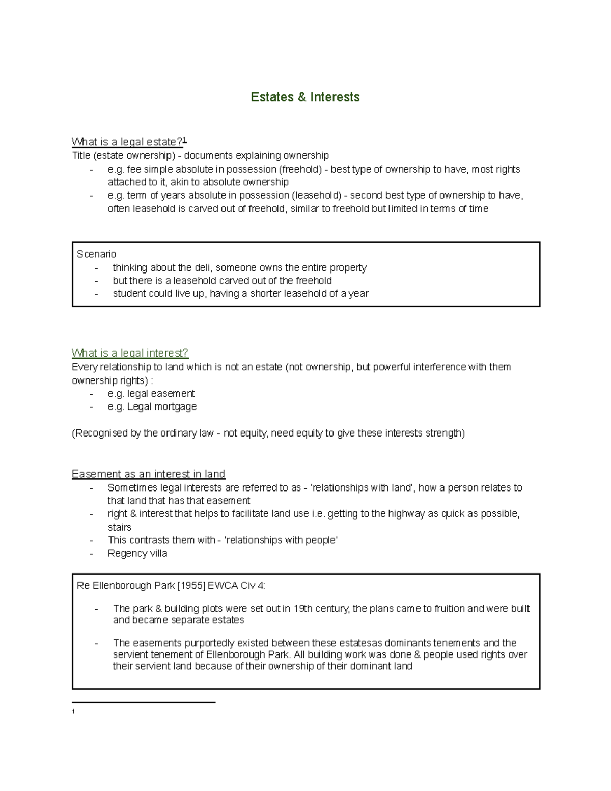 L2 - Estates & Interests: Understanding Legal Estates and Interests ...