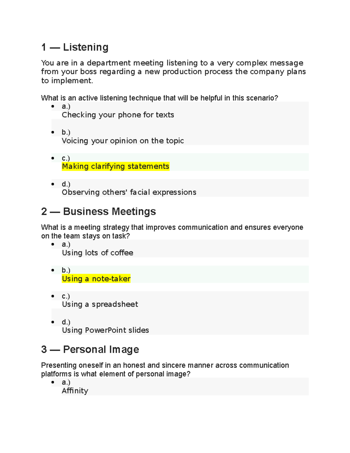 Business Communication- Unit 1- Challenge 3- Professional Communication ...