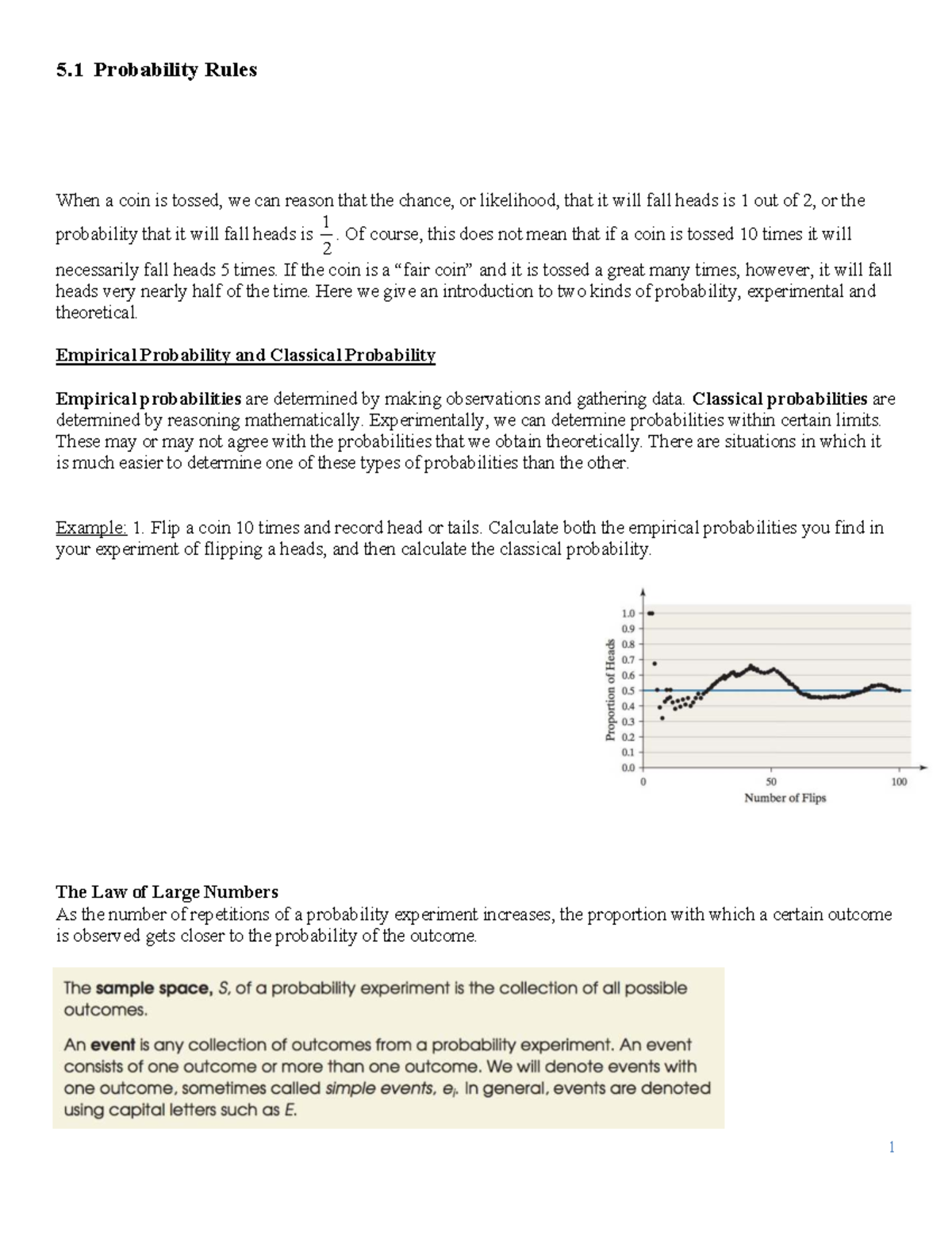Probability Concepts and Computations for Event Analysis (5.1) - Studocu