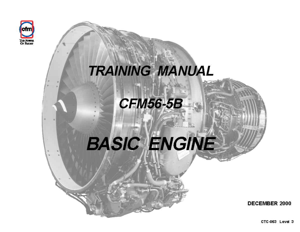 CFM 56-5B Basic Engine Training Manual - Level 3 EF G - Studocu