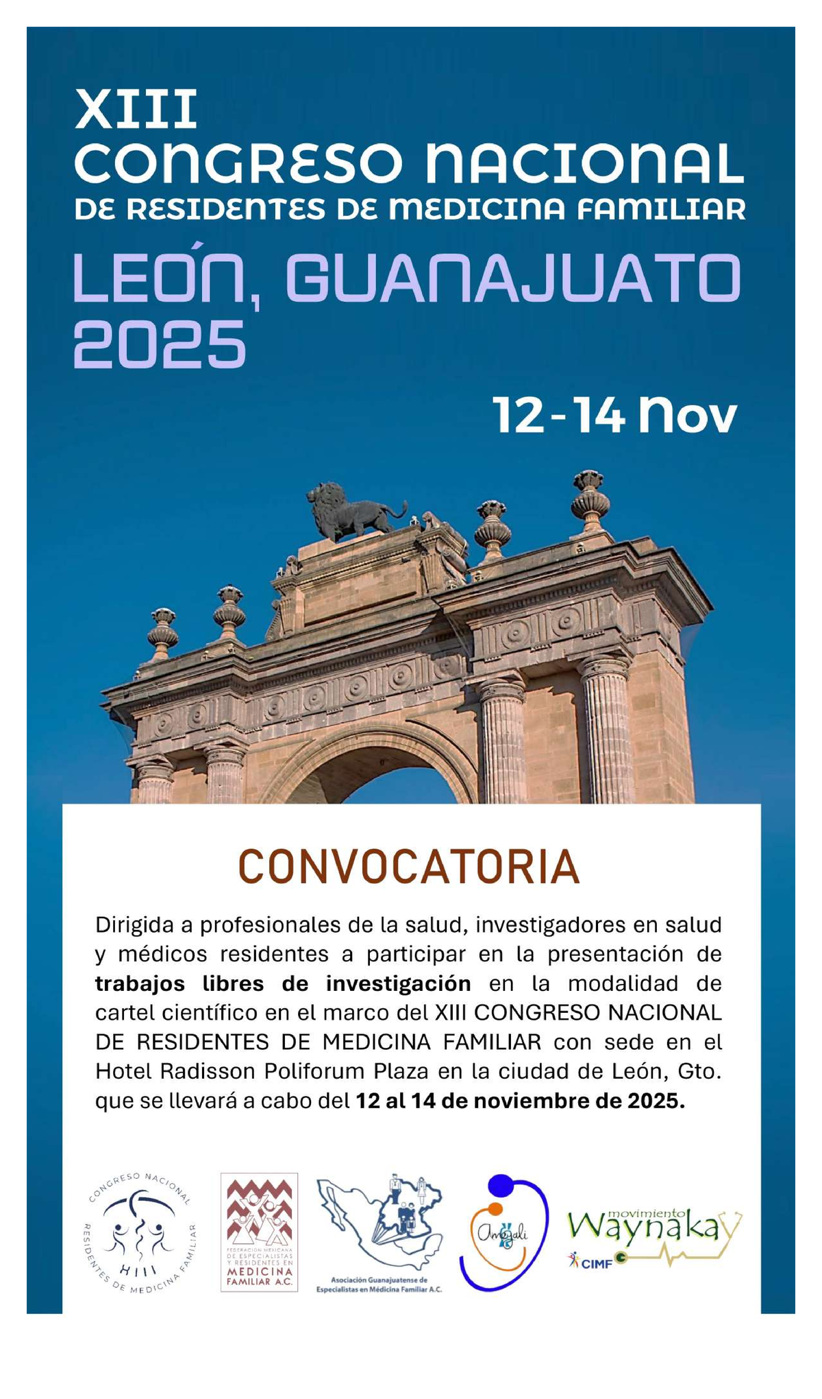 Convocatoria para el Congreso Nacional de Medicina Familiar 2025 - Studocu