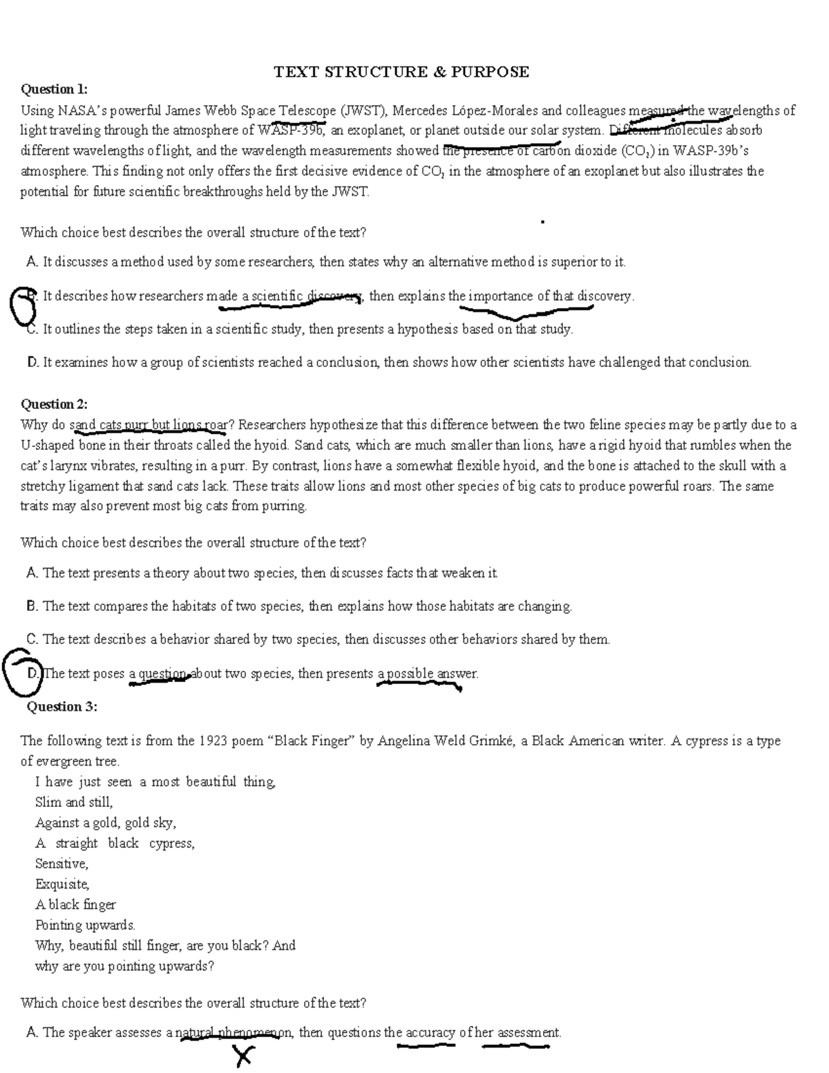 Text Structure and Purpose: Analyzing Scientific Discoveries and ...