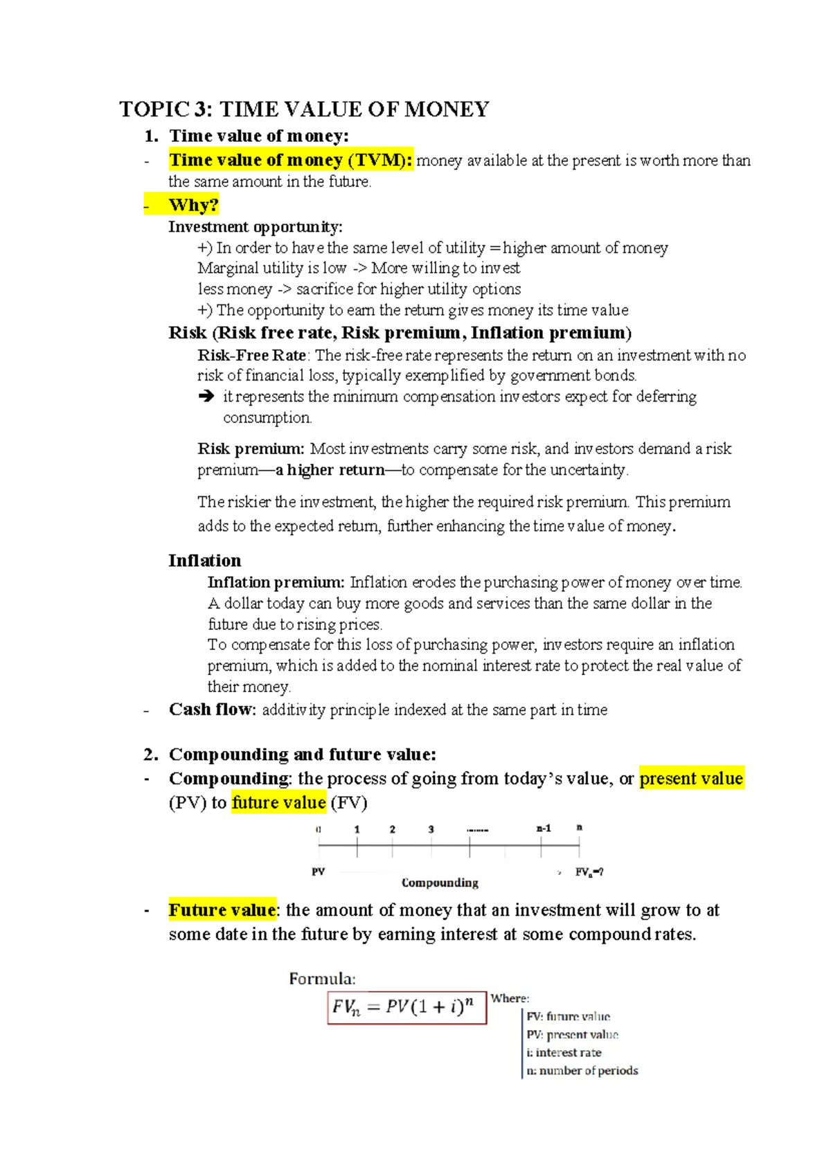 Chap 3 - Time Value of Money & Applications: Topics 3 and 4 Explained ...
