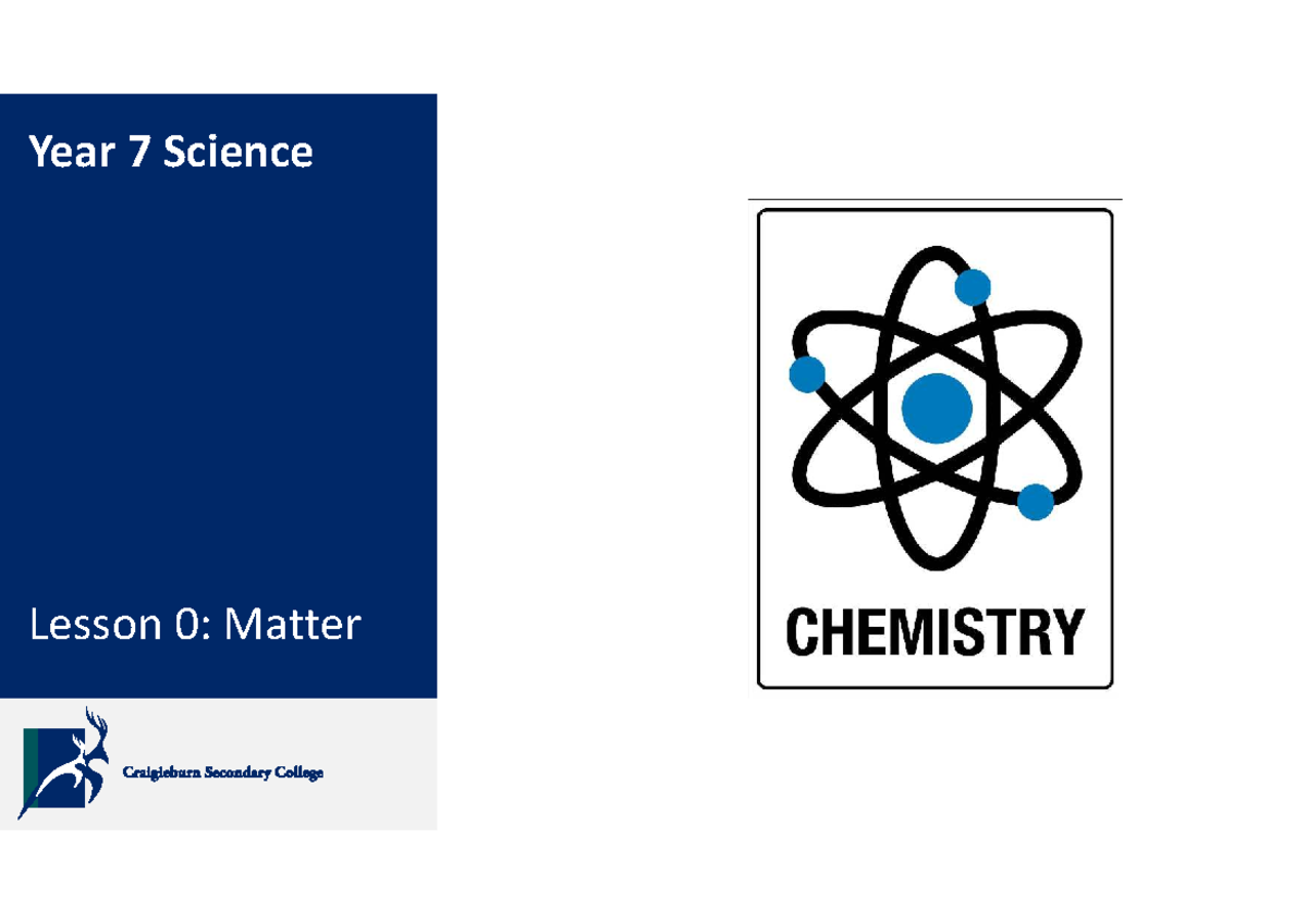 Year 7 Science Lesson: Understanding Matter and Its States - Studocu