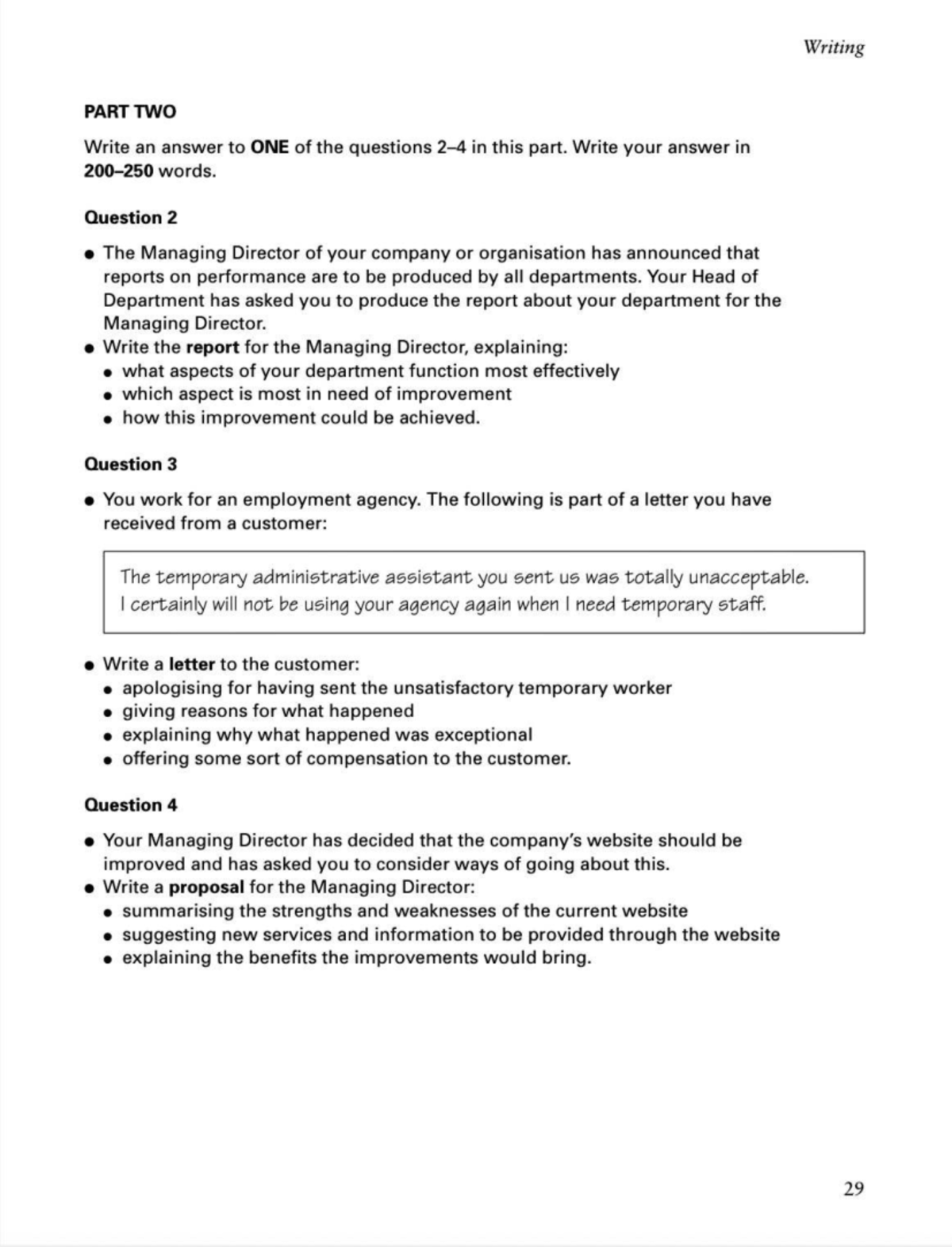 Project 1 - Writing Test Part Two: Report, Proposal & Correspondence ...