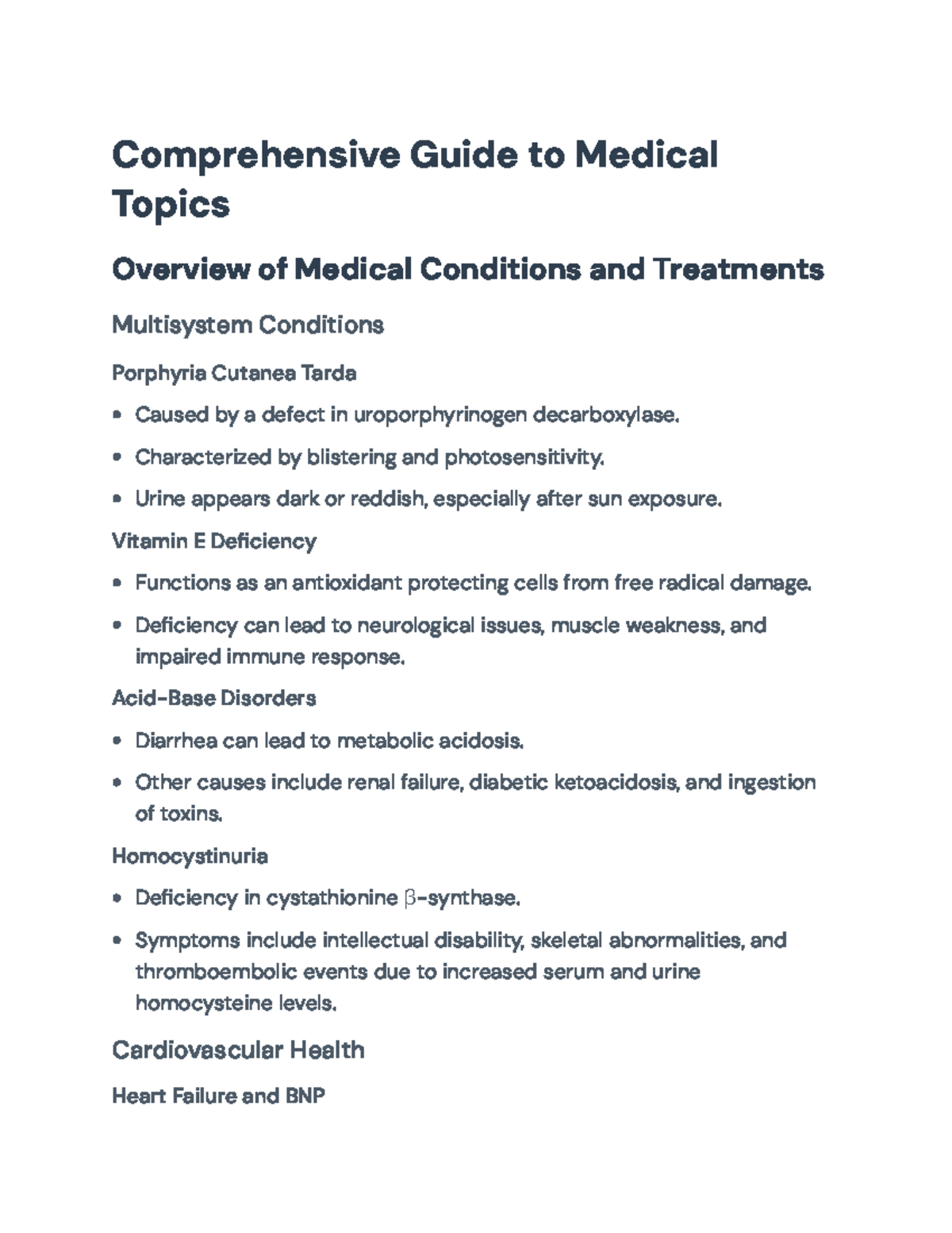 Comprehensive Guide on Medical Conditions and Treatments ...