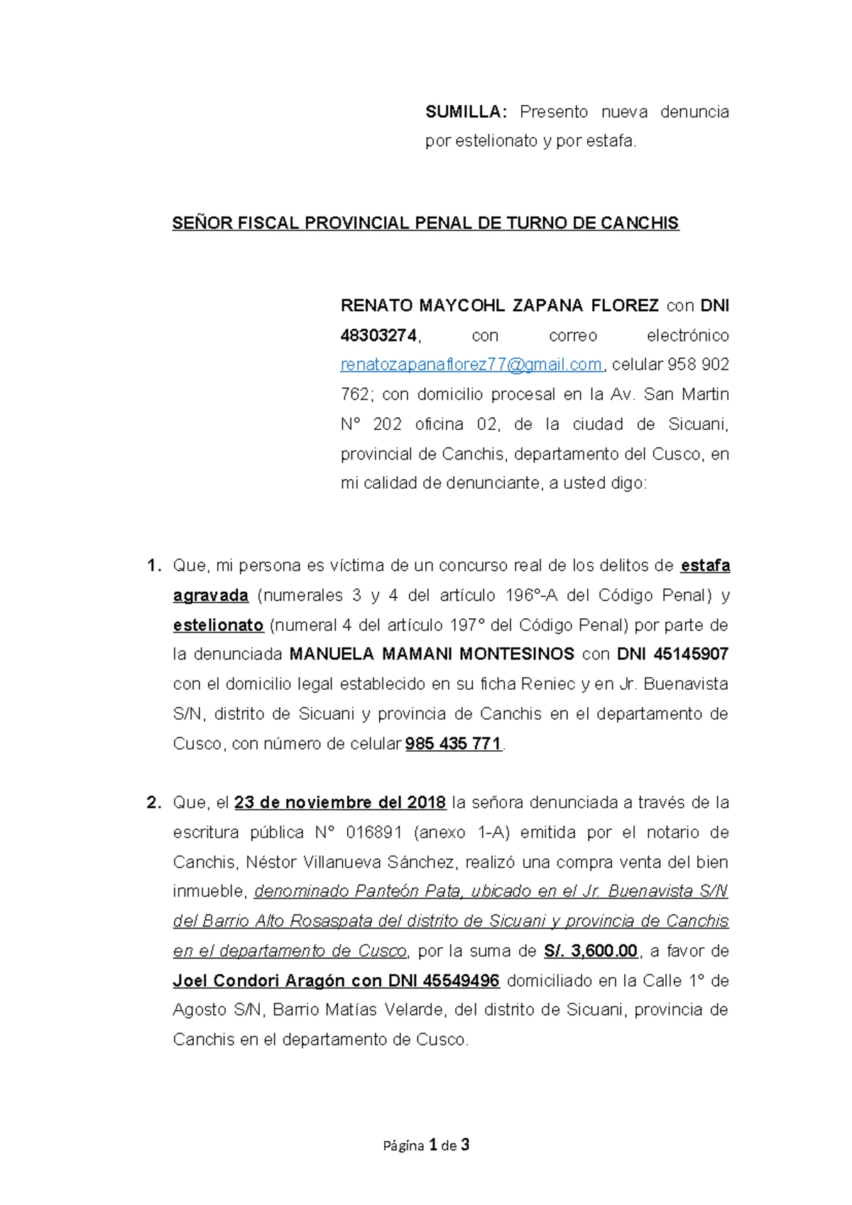 Exp. 00091-2017-0-1007-JM-CI - Notificación Juzgado Civil 2025 - Studocu
