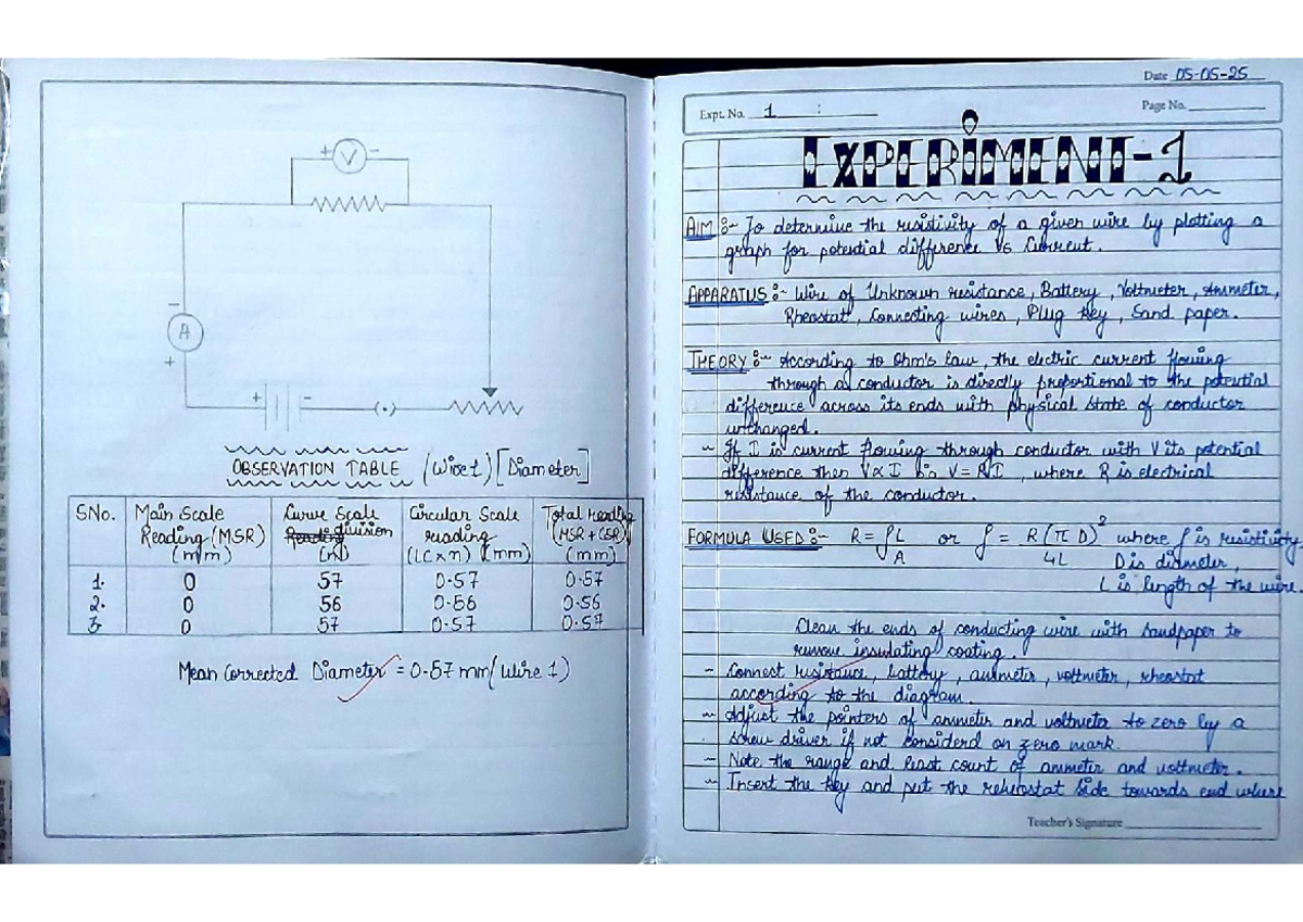 Physics Practical File 12: Experiments on Resistance, Frequency, and ...