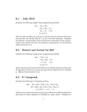 Old exam questions FOR 11 23 - Sample exam questions Foundations of ...