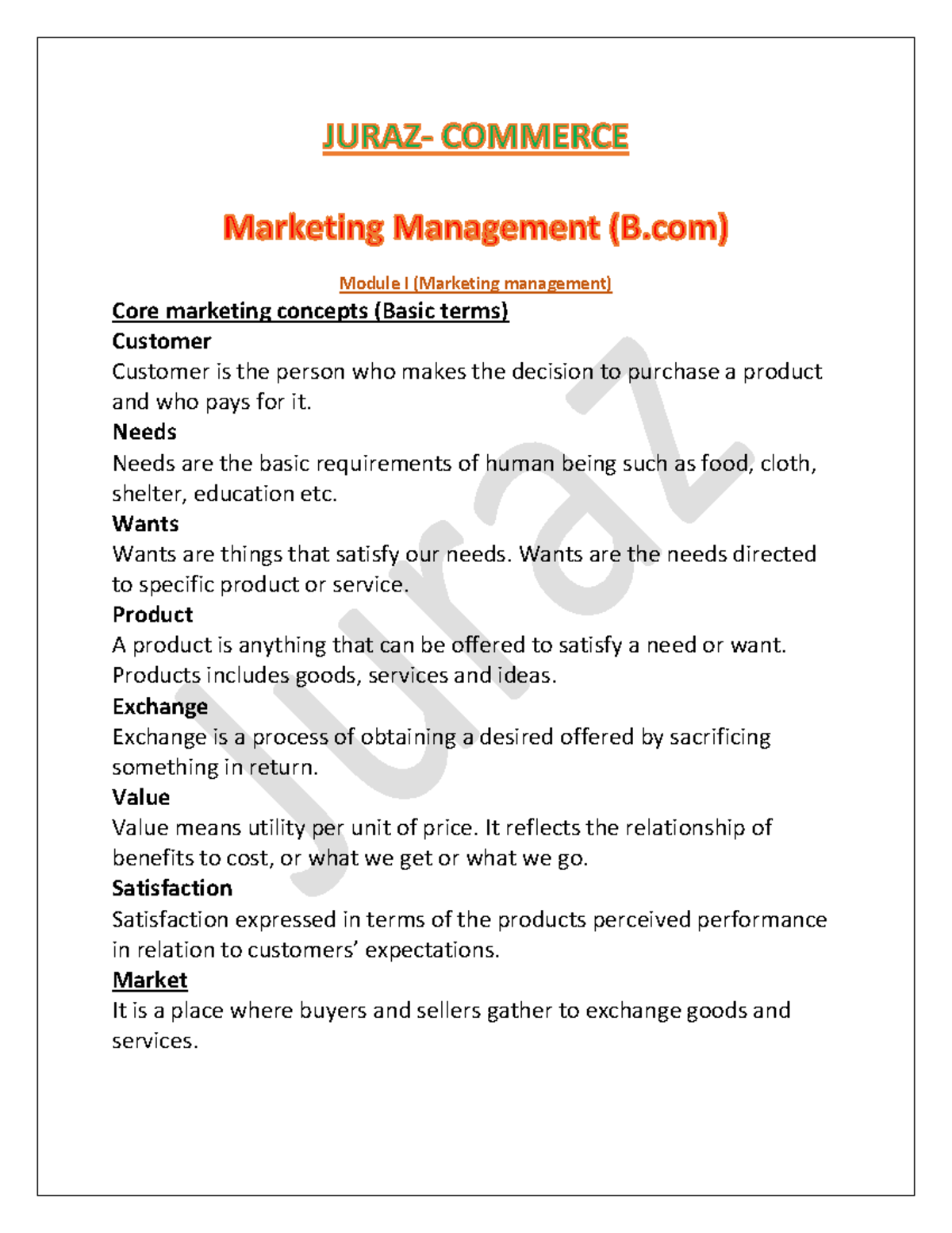 MM 2nd Sem - Marketing Management Core Concepts & Strategies - Document Preview