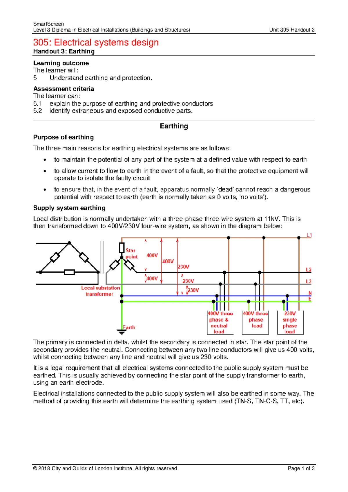 L3 305-10 Handout: Understanding Electrical Circuits for 2018 - Studocu