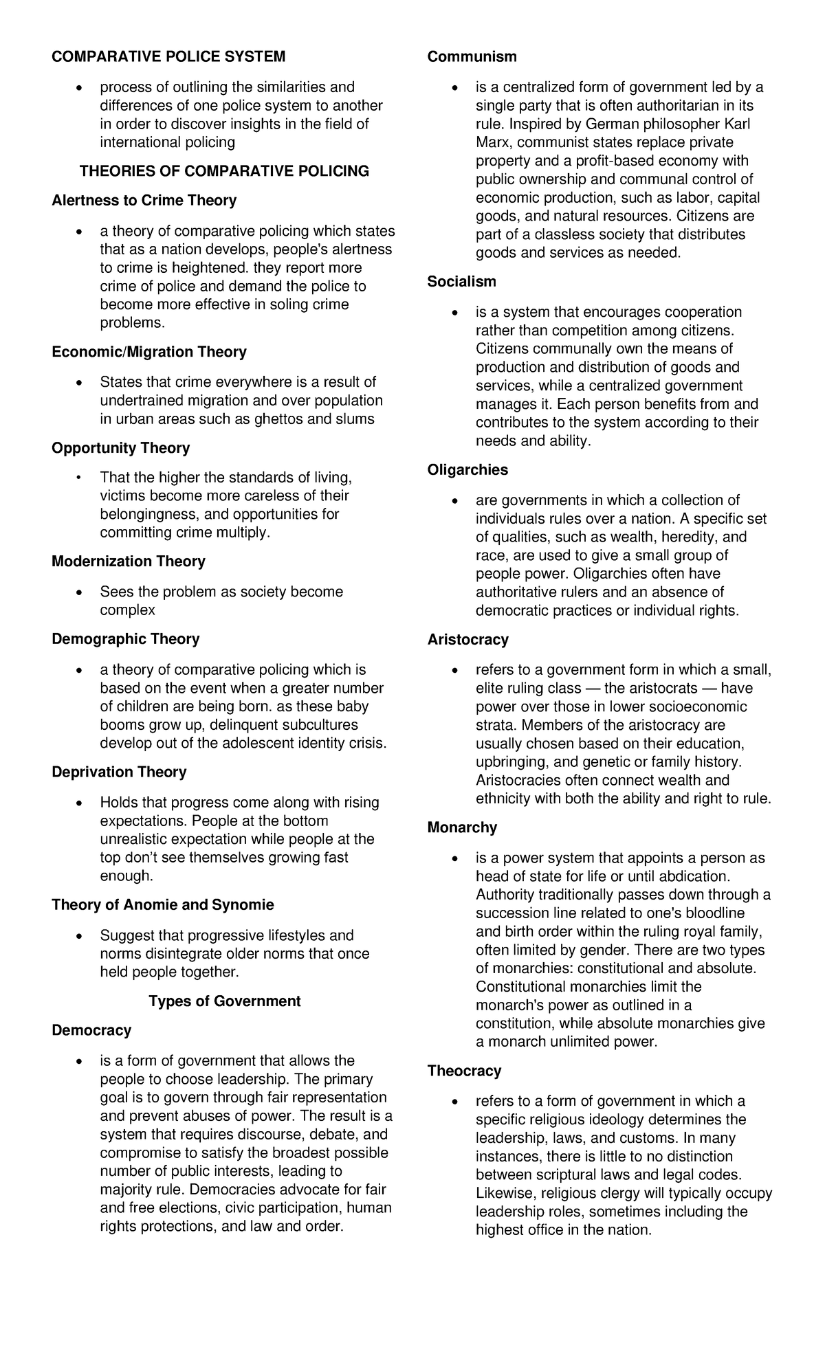 Comparative Police Systems: Insights from Global Governance Theories ...