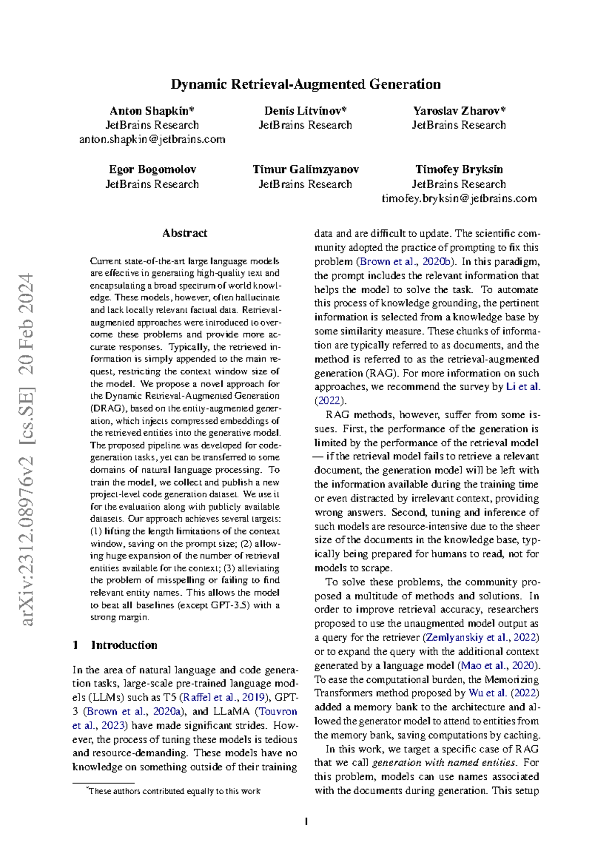 Dynamic Retrieval-Augmented Generation (DRAG) for Code Generation Tasks ...