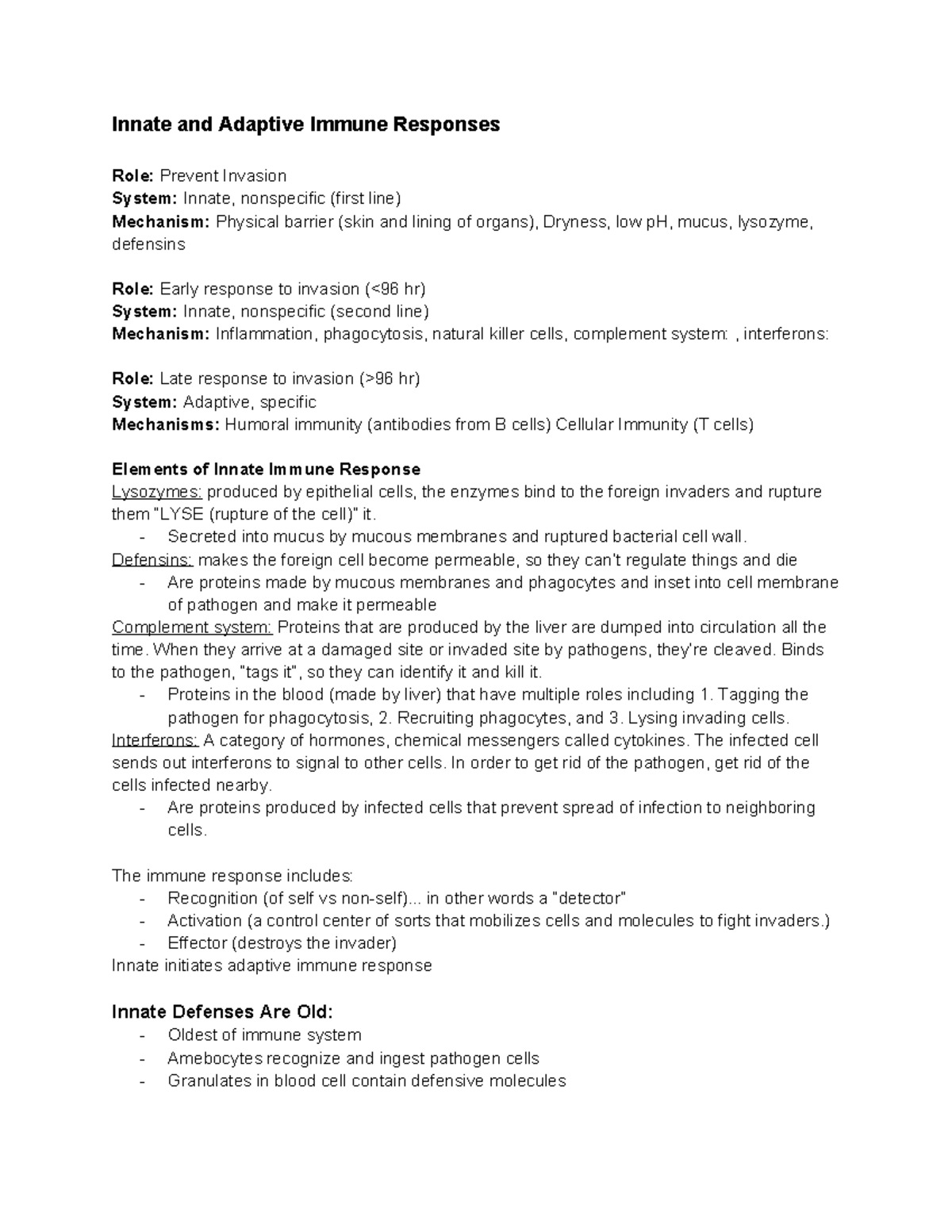 Innate and Adaptive Immune Responses: White Blood Cells Role Overview ...