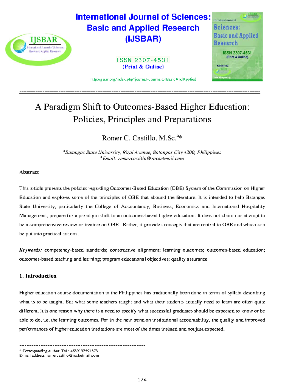 Outcomes-Based Higher Education Paradigm Shift: OBE Policies (T1) - Studocu